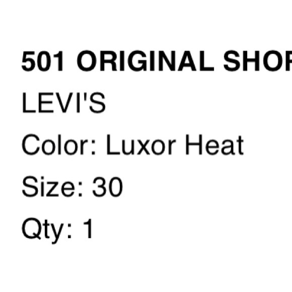 NWT levis denim shorts - Picture 2 of 4